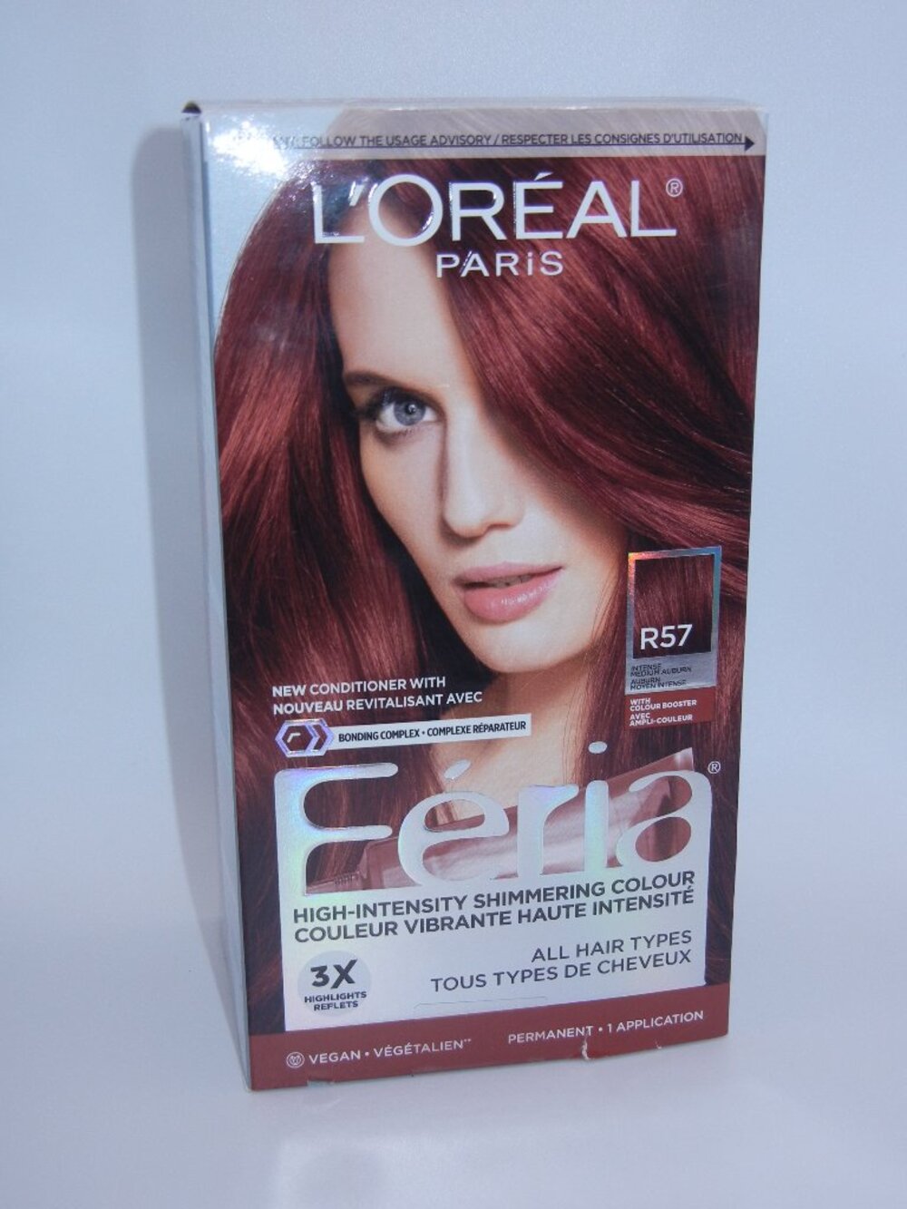 New - L'Oreal Féria Hairdye R57 Cherry Red